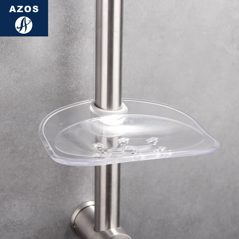 

Azos Soap Dish Abs Plastic Abs Plastic Free Punch Rotatable Bathroom Shower Room Hotel Round 25mm HSPJ004