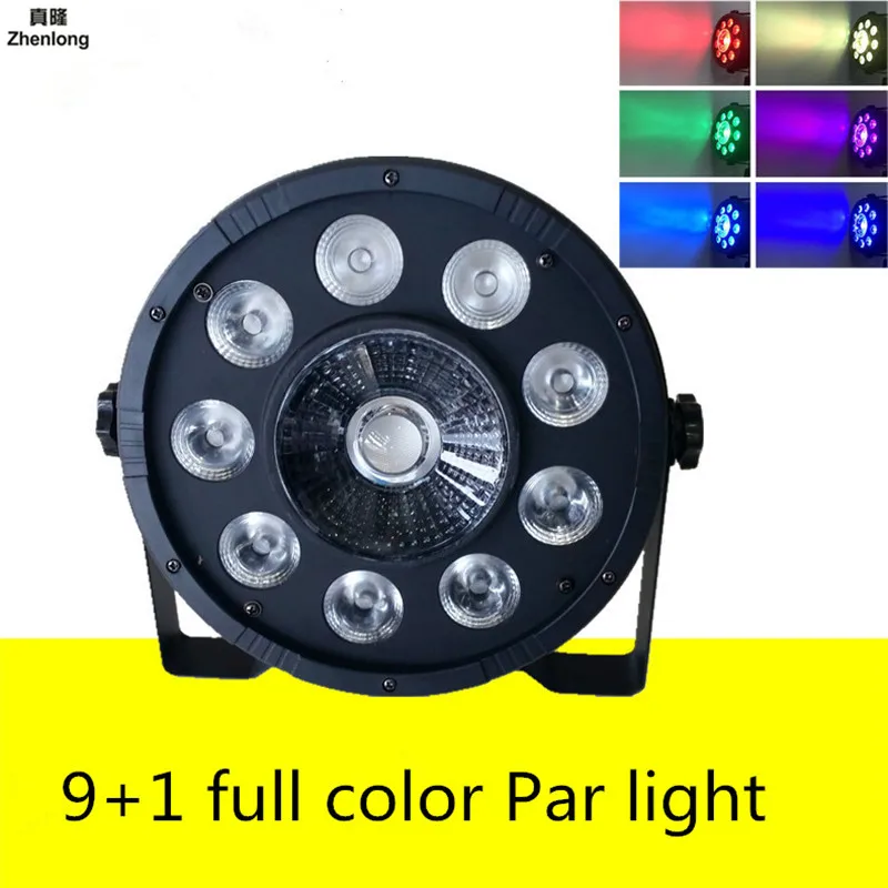 

LED 9+1 Full Color Par Light RGB 3 In 1 Sound Control Light Bar Wedding DMX512 Stage Lights for Discos KVT Nightclubs Effect Led