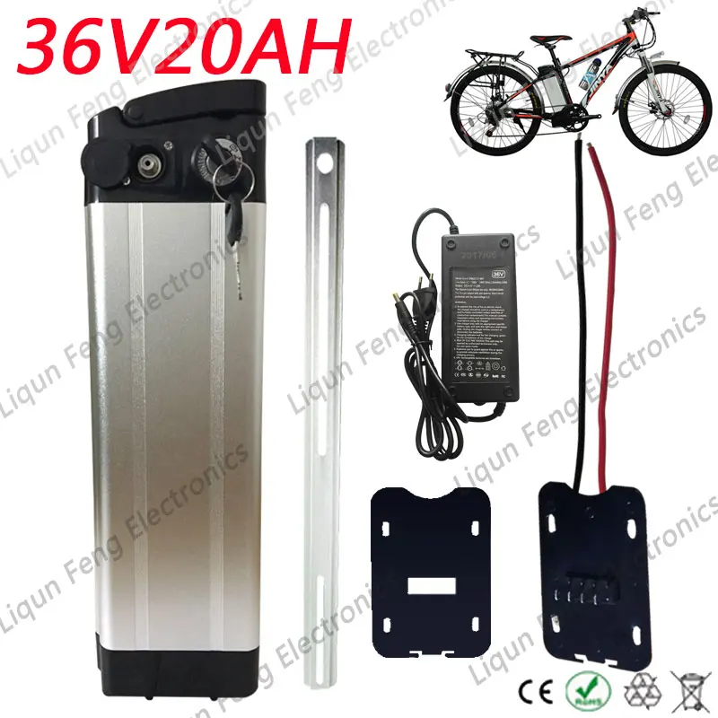 

36V 20AH Electric Bike Kick Scooter 18650 Rechargeable lithium ion battery 36V 20A Ebike li-ion battery BMS 500W Send 2A Charger