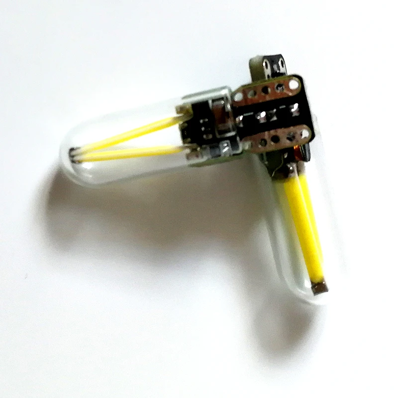 Newest T10 W5W Led Cob Glass Car Light Placa Led Filament Automobiles Reading Dome Bulb Side Led Light DRL Car Styling 12v .03
