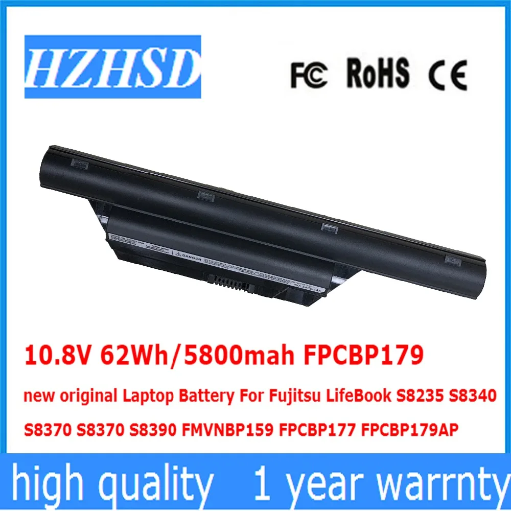 10,8 V 62Wh/5800 mah FPCBP179 новый оригинальный ноутбук аккумулятор для Fujitsu LifeBook S8235 S8340 S8370 S8370 S8390 FMVNBP159 FPCBP177