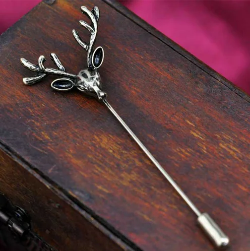 

2018 New Arrive Mens Brooches Corsage Lapel Pin Retro Deer Brooch Collar Pin Accessories Trendy Lapel Pin Brooch Boutonniere