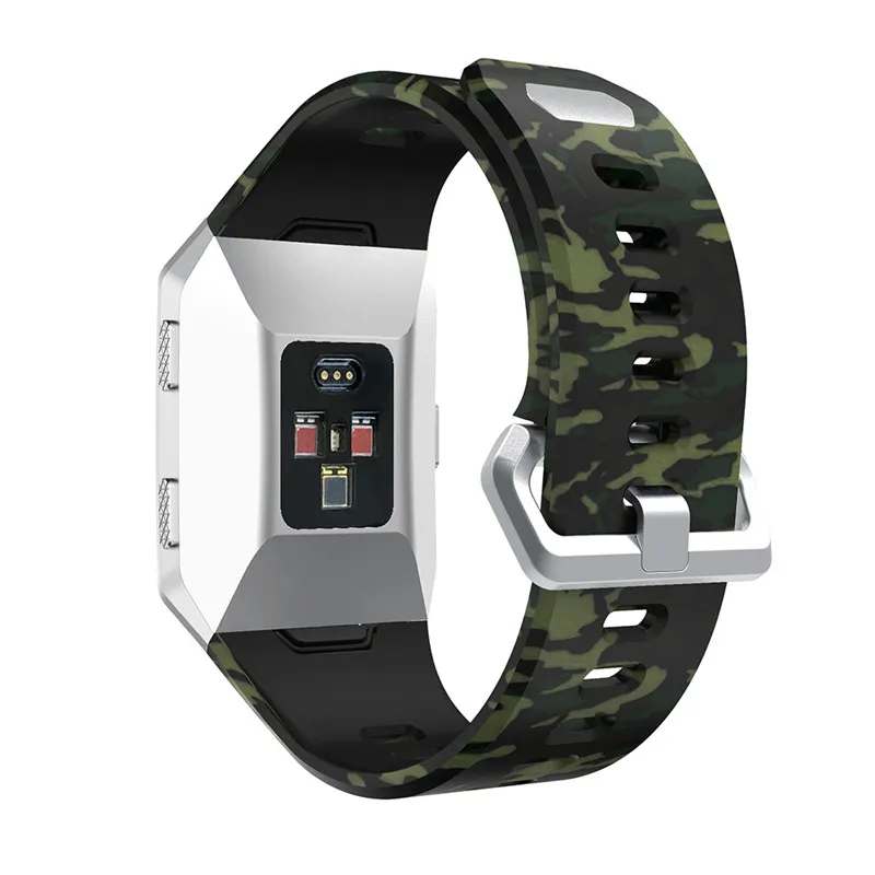 Силиконовые Ремешки для наручных часов для Fitbit Ionic Smart Watch, ремешок с принтом, спортивный сменный Браслет для Fitbit Ionic - Цвет: K