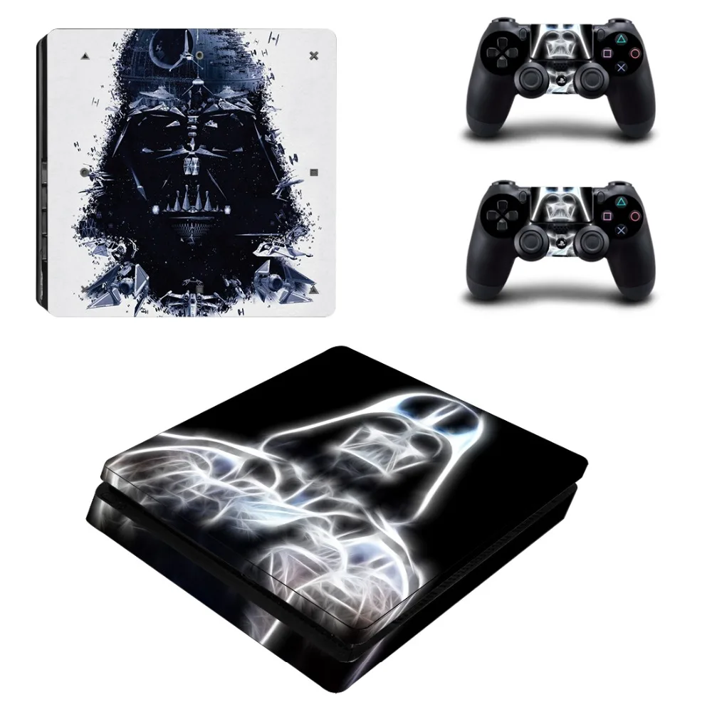 Виниловая наклейка Star Wars Darth Vader для консоли Sony Playstation 4 и 2 контроллеров PS4 Slim