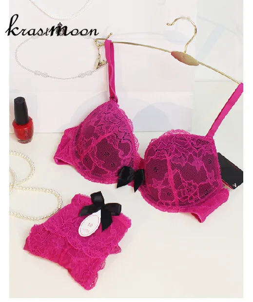 Buy New brand sexy full lace lady's bra & brief sets
