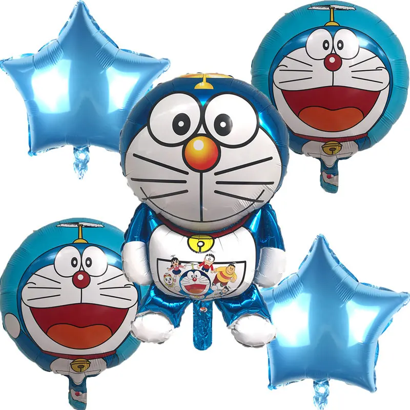 5 шт./компл. мультфильм Джингл кошка Фольга шары звезда гелий воздушный шар дети с днем рождения воздушные шары вечерние поставки
