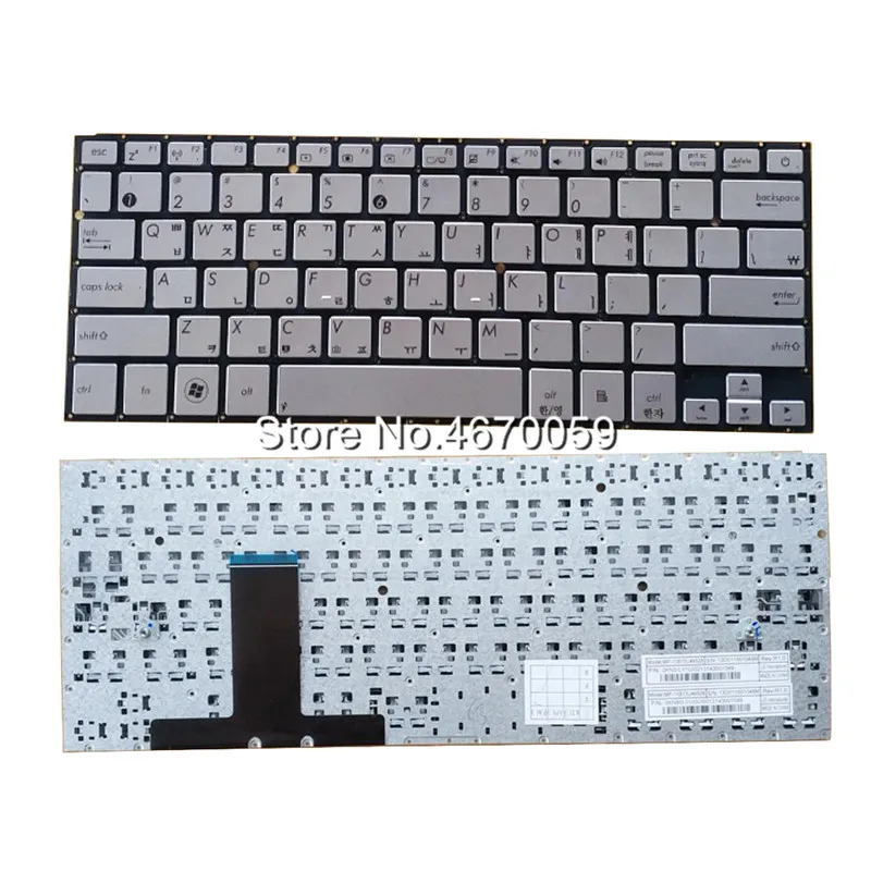 Silver KR Korean Keyboard For ASUS ZENBOOK UX31 UX31A UX31E UX31L UX31LA UX31S Series Laptops Small Enter Replacement | Компьютеры и