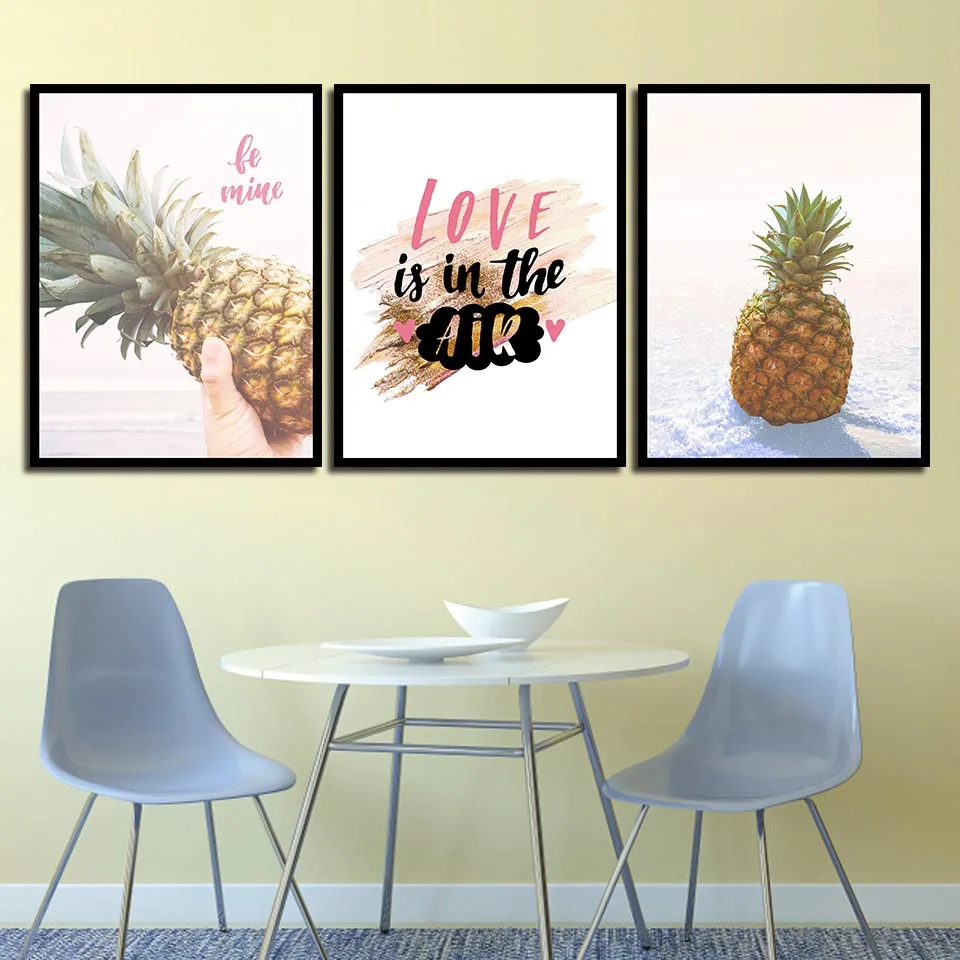 Nordic-Style-Quotes-Painting-Prints-Pineapple-Fruit-Pictures-Kids-Bedroom-Wall-Artwork-Canvas-Poster-Office-Fashion