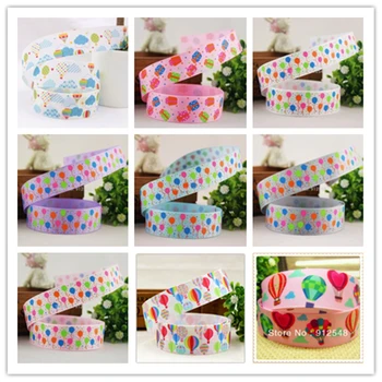 

YJHSMY 20151041 25mm 10yard hot air balloon Cartoon Series printed grosgrain ribbon, DIY accessories handmade materials.