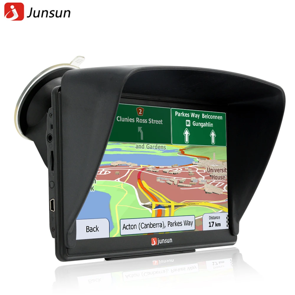  Junsun 7'' Capacitive Touchscreen 8GB Car GPS Navigation Windows CE 6.0 FM MP3 MP4 Lifetime Map Navigator 