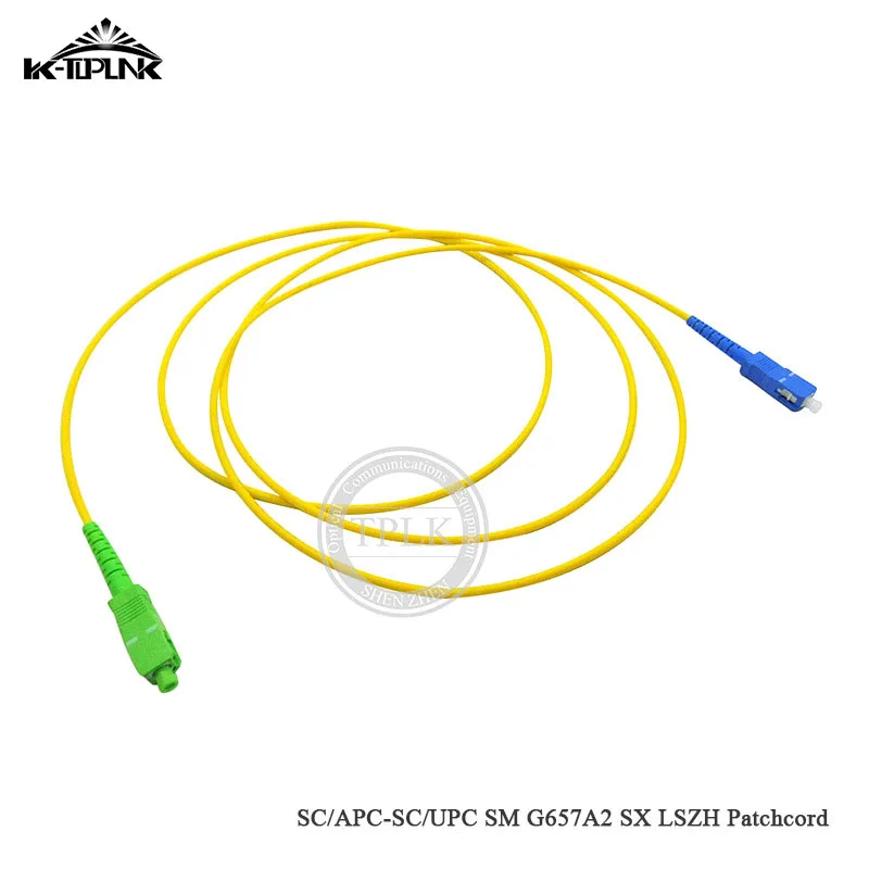 Wholesale price 100pcs SC APC-SC UPC LSZH G657A2 3M Optical Fiber patch cord 3.0mm SX Single mode cord/Jumper |