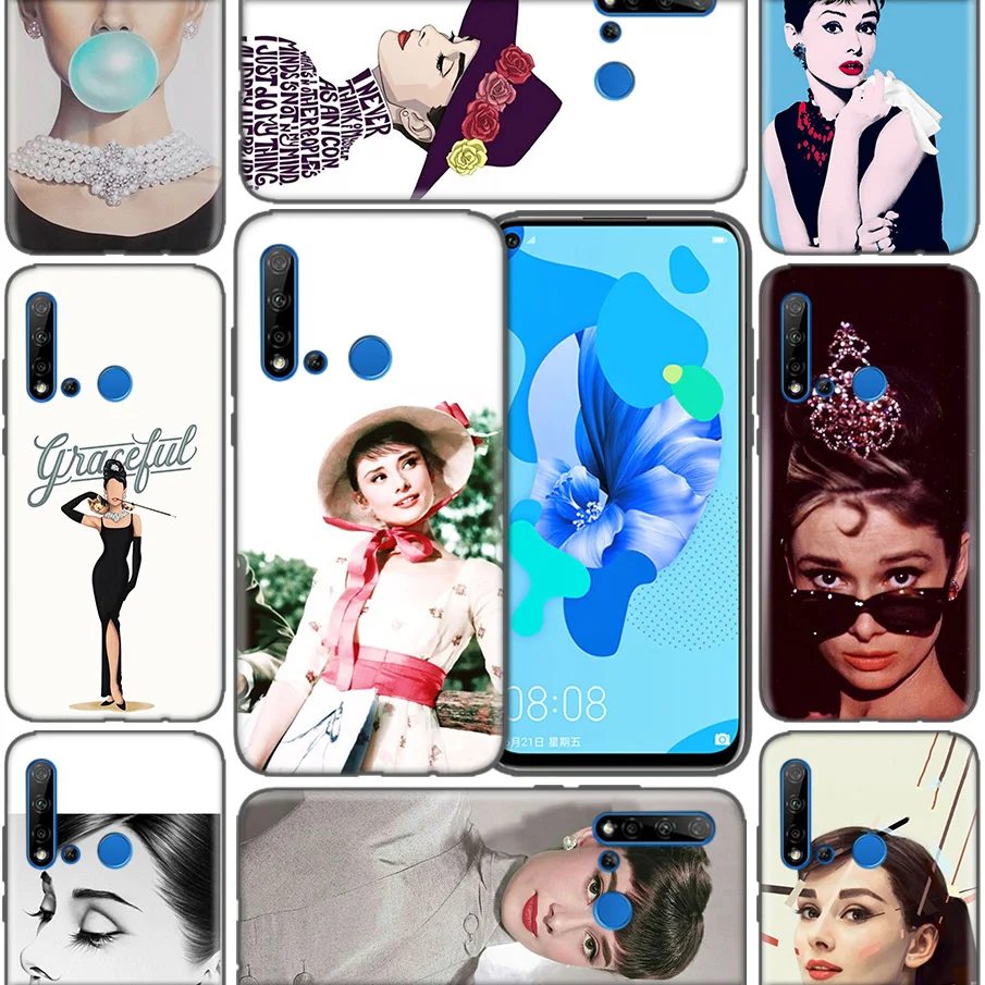 

Capa Shell Covers Coque Case Fundas For Huawei P9 P10 P20 P30 Mate 10 20 30 Lite Pro P Smart 2019 2017 Audrey Hepburn