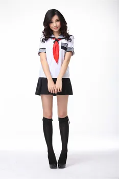 Productos atractivos Escuela Japonesa uniforme marinero escolar para girsl trajes de marinero ropa de anime para adultos