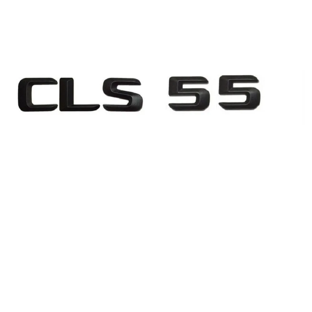 

1 set Matt Black ABS Car Trunk Rear Number Letters Words Badge Emblem Decal Sticker for Mercedes-Benz CLS55