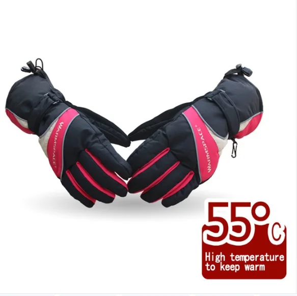 

Rechargeable Battery Heated Thermal Gloves, Full Fingers Heating Winter Gloves Men Women Windproof Waterproof anti skid palm