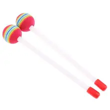 1 пара барабанная палочка молоток круглый чип дизайн дети музыкальная игрушка для детей музыкальный инструмент игрушки