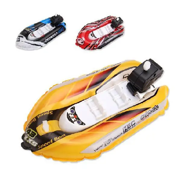 

LeadingStar Simulate Inflatable Clockwork Racing Boat Kids Swimming Bathing Toy for Bathroom Beach Pool