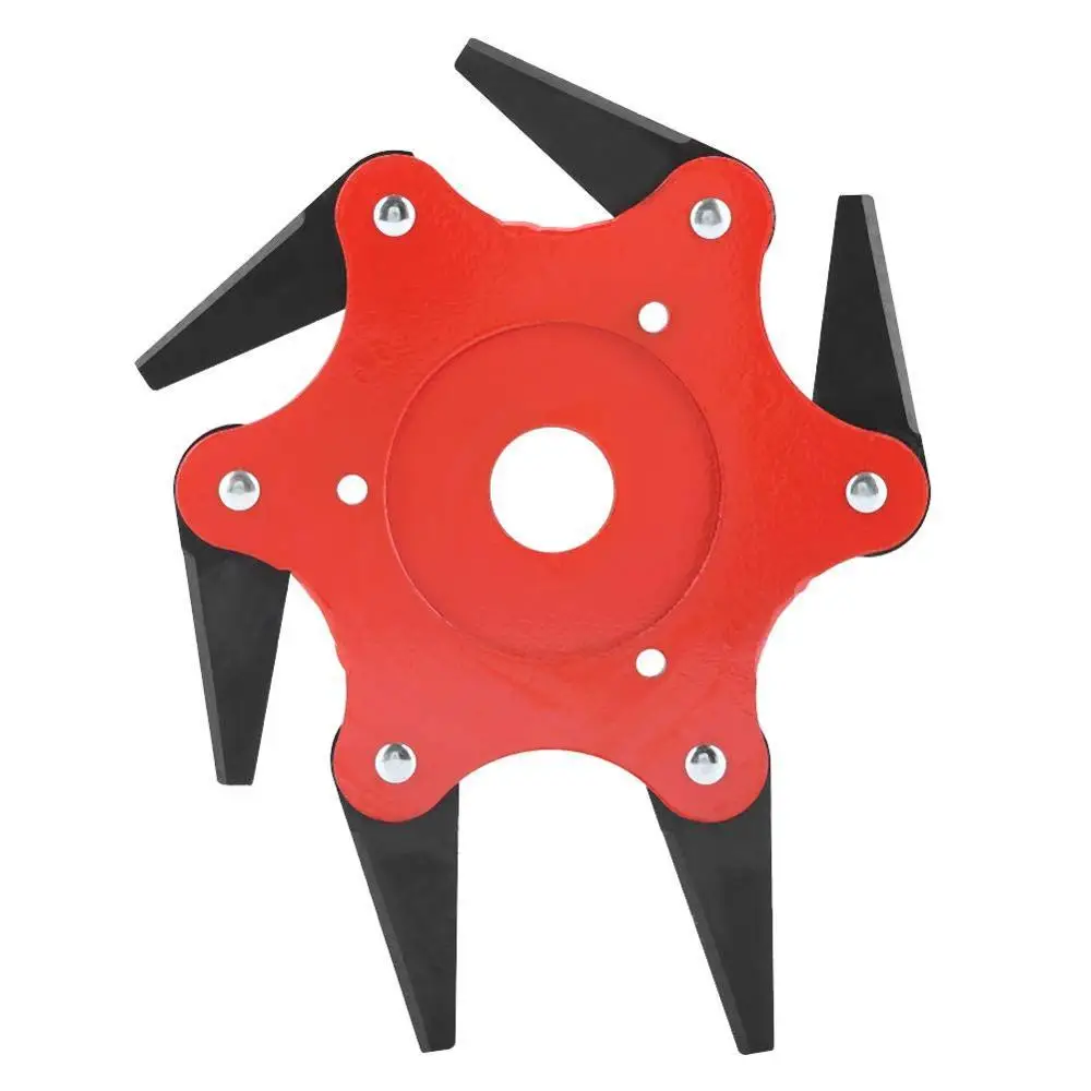 

NEWEST 6 Teeth Brush Cutter Blade Trimmer Metal Blades Trimmer Head Replaceable Garden Grass Trimmer Head For Lawn Mower