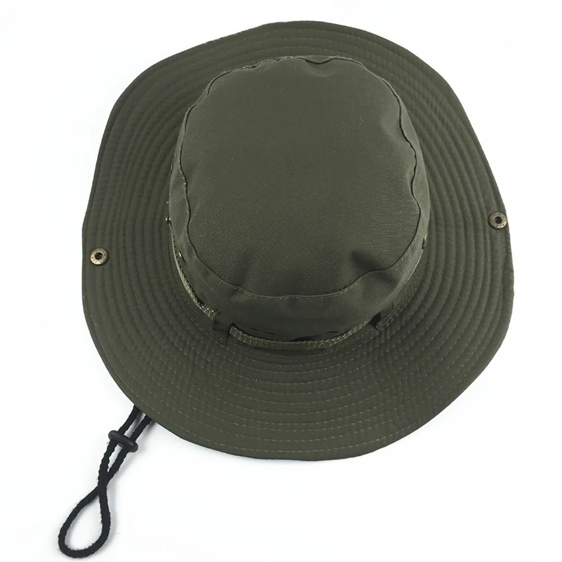 Benni Cap Hat Big Brim Round Hat Solid Color or Camouflage Men and Women Outdoor Mountaineering Fisherman Hat Visor Double Sided