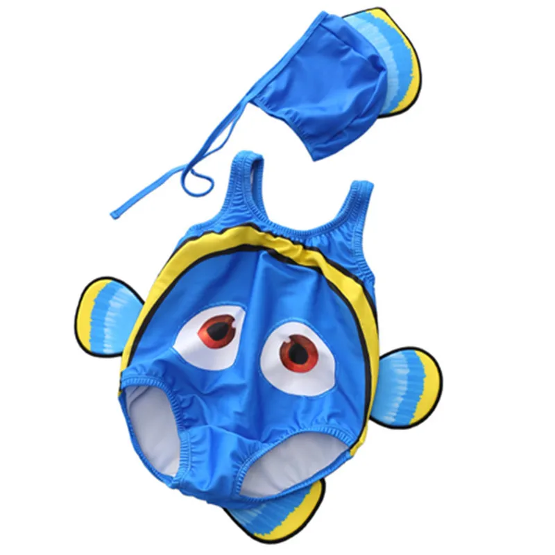 Terno de Natação para Meninos Bebês e Menina do Bebê Roupa de Banho Natação do Bebê Novo Infantil Bebês Siameses Clownfish Crianças 11 Mamãe e Bebê