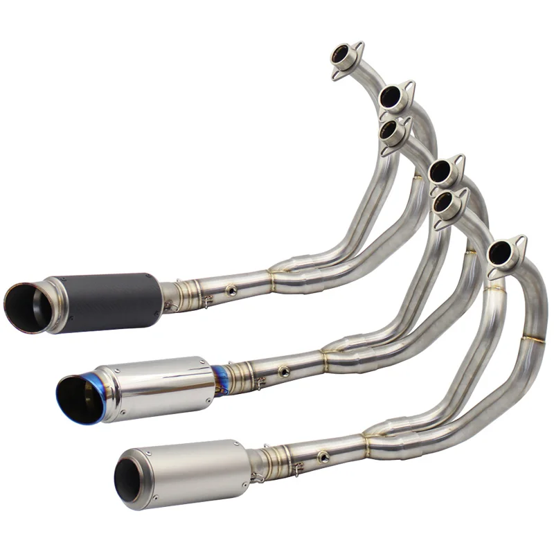 

For Yamaha MT07 FZ07 MT-07 FZ-07 Tracer (2014-2018) XSR700 (2016-2017) Motorcycle Exhaust System Mid Tube Headers Muffler Pipe