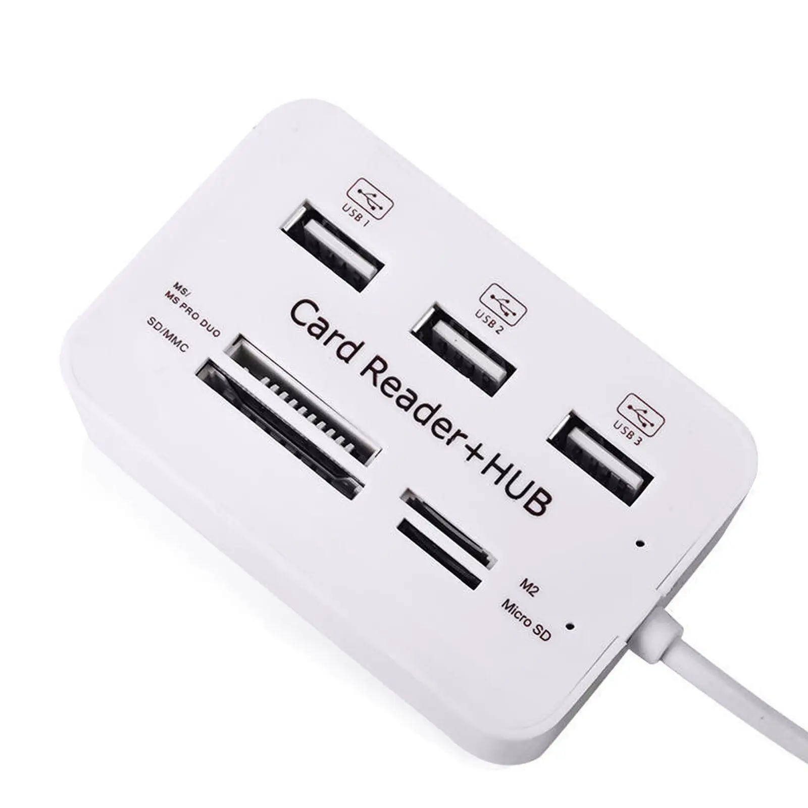 Micro USB Hub 3,0 Combo 3 Порты сплитер Мощность адаптера TF/SD/MS/M2 Card Reader все в одном ПК компьютер карты читателей