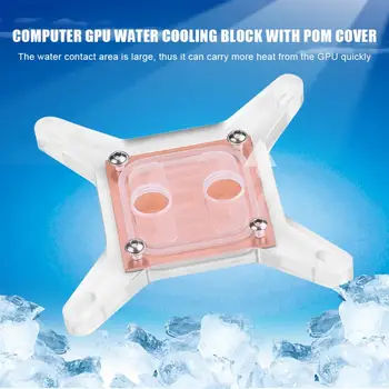 

Cooling System Computer CPU Water Cooler Block Cooling Block Copper Base No Water Channel for Intel
