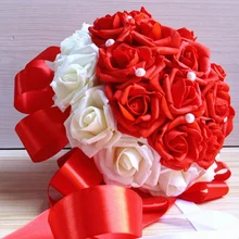 Ручной работы моделирование PE Роза невесты, держащая цветы свадебные аксессуары завод цветок dec