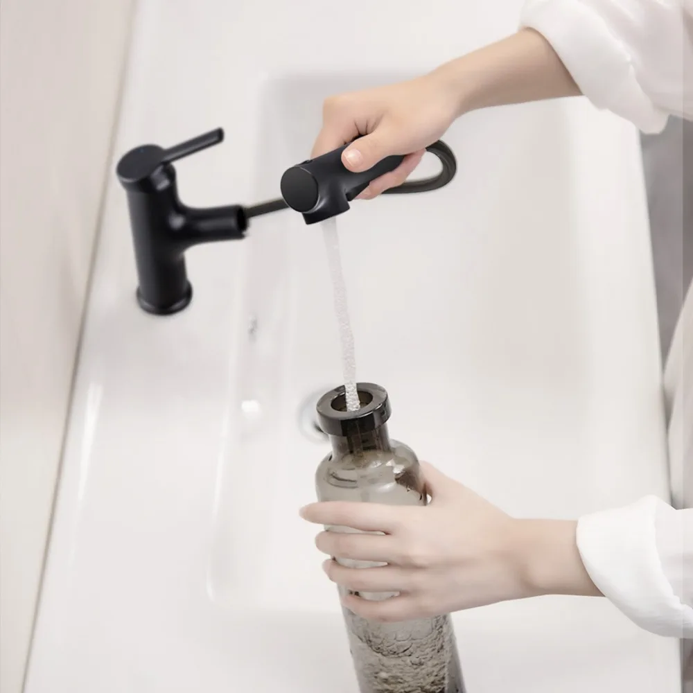 Xiaomi Mijia dabai смеситель для ванной комнаты однорычажный смеситель с выдвижным распылителем черный/серебристый цвет