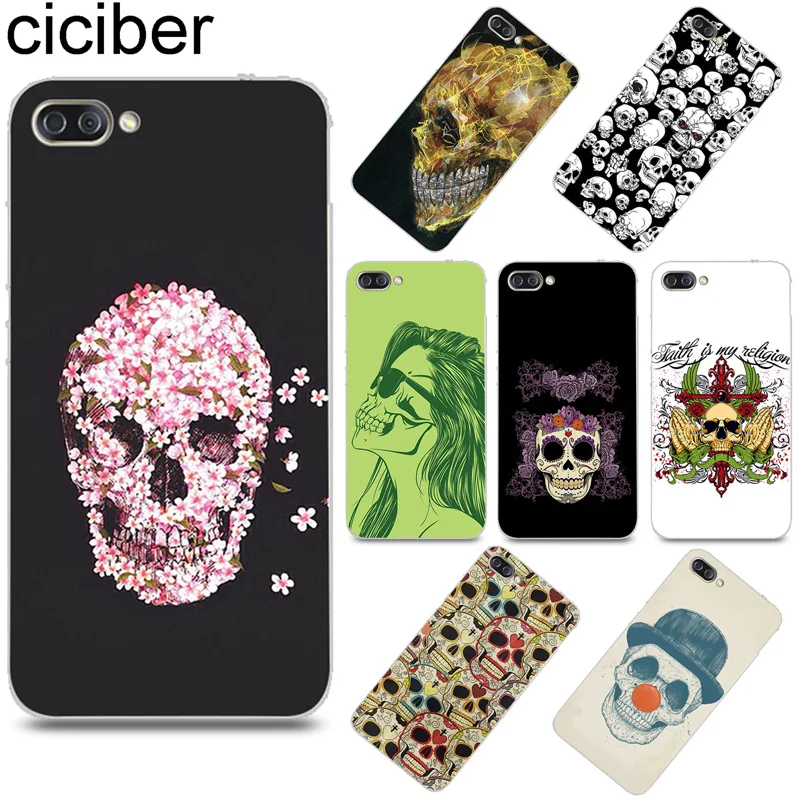

ciciber Horror Skull Cover for ASUS Zenfone 4 Max Plus Pro ZC554KL ZC520KL Soft Silicone Phone Case for ZenFone Go ZB500KL Coque