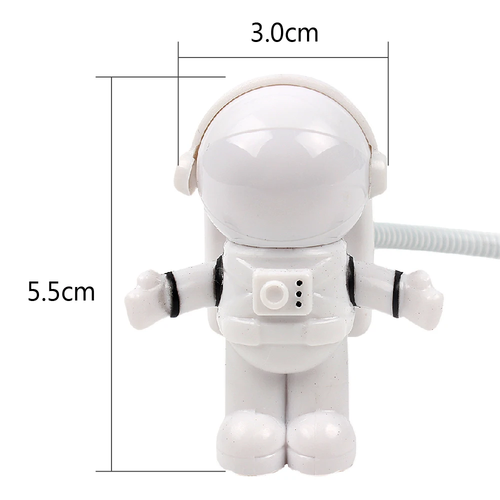  Mini Reading Lamp USB Tube For Computer Laptop PC Notebook Pure White Portable Spaceman Astronaut L - 32737922212