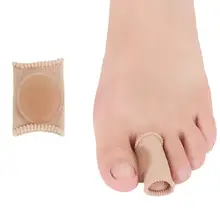 2 шт./лот антифрикционный носок прокладка ткань гелевые трубчатые втулки Крышка для молотка палец коготь блистер мозолей разделитель пальцев