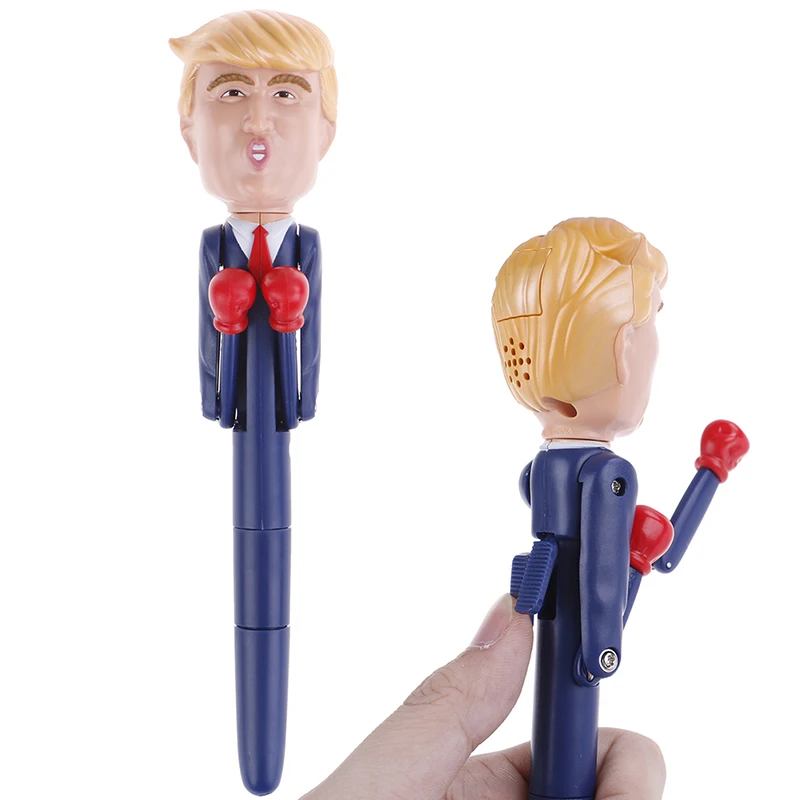 

New Trump Talking Toy Boxing Pen Stress Relief Talking Pen Trump Real Voices for Christmas New Year Gifts to Family Friends