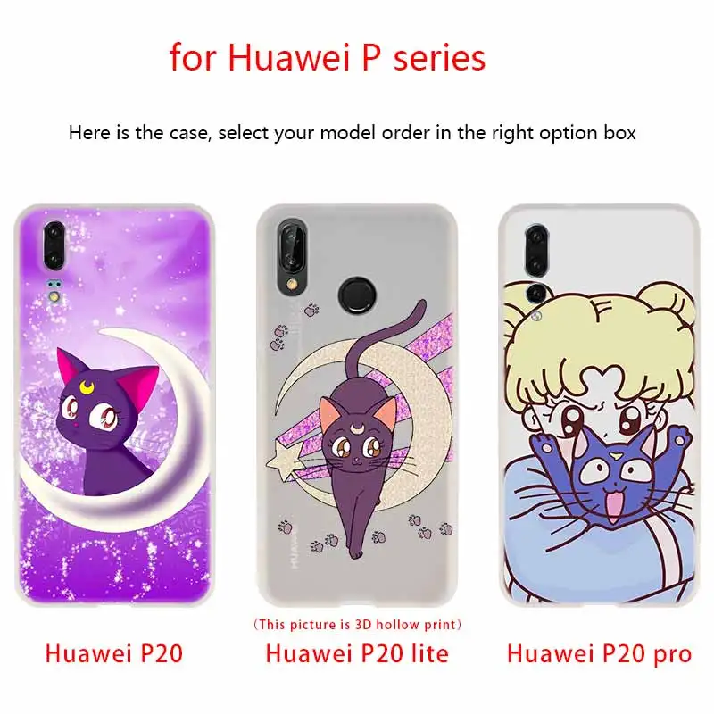 Лучший чехол для телефона Сейлор Мун друзья Huawei P40 P9 P10 P20 P30 Lite чехлы Pro P Smart 2019