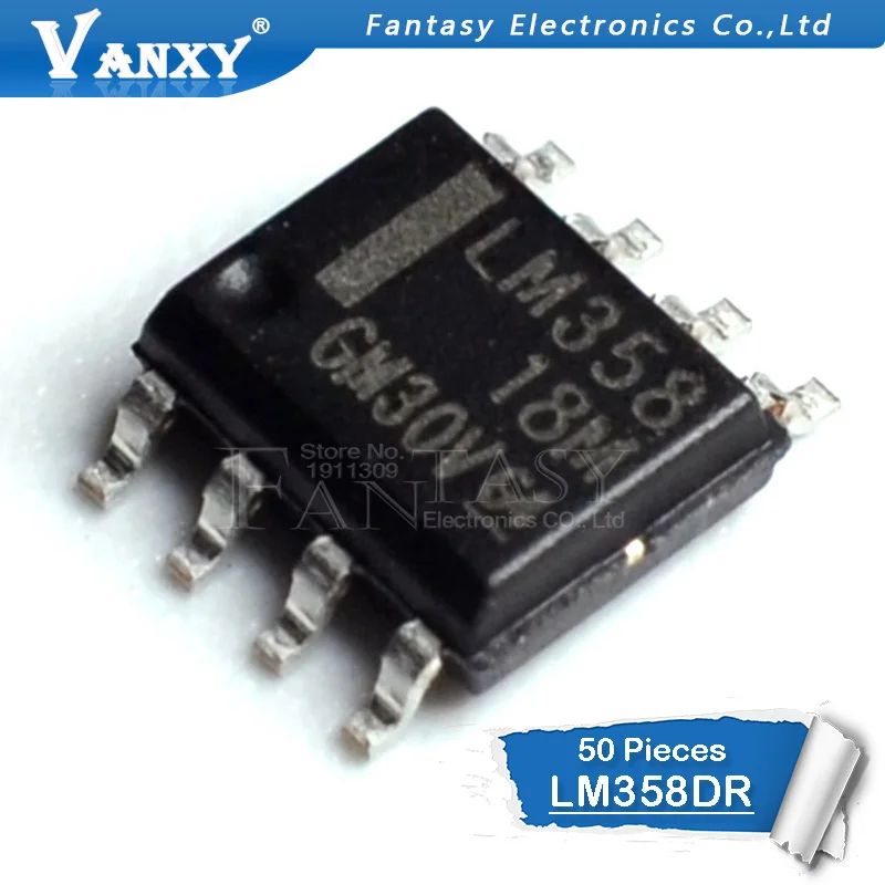 50 шт. LM358DR SOP8 LM358 SOP LM358DT лапками углублением SOP-8 SMD LM358DR2G и IC