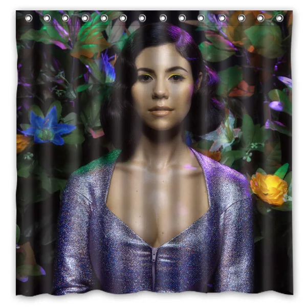 

New Eco-friendly Polyester Marina And The Diamonds Bathroom Curtains High Quality Washable Bath Decor Shower Curtain