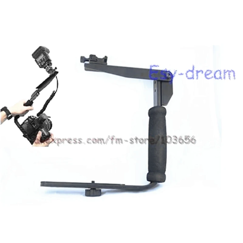 Alça da Câmera do Flash Suporte de Aperto para Canon Todas as Câmeras Multi-ângulo com Esponja Bracket Titular Braço Nikon Dslr dc Confortável Aderência