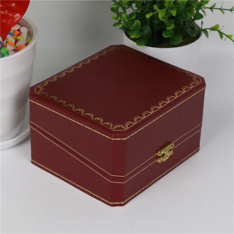 

Fashion Red Watch Storage Box Brand Watch Gift Case With LOGO And Accessories