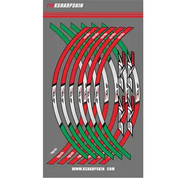 

Motorcycle Wheel Rim Decals Wheel Reflective Stickers Stripes For Aprilia RSV850