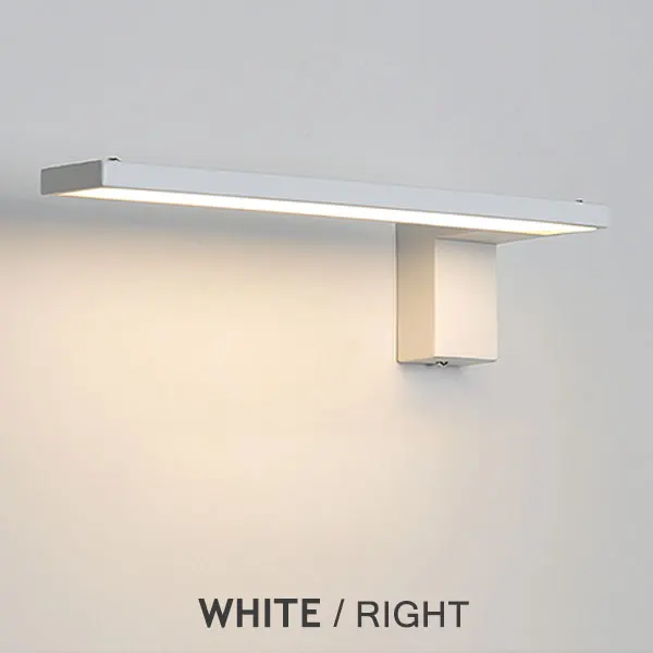 White(Right) Светодиодные Настенные светильники 12 Вт поверхностного монтажа настенный светильник AC90-265V высокой мощности светодиодный Современный домашний бра освещение для гостиной спальни - Цвет абажура: White(Right)