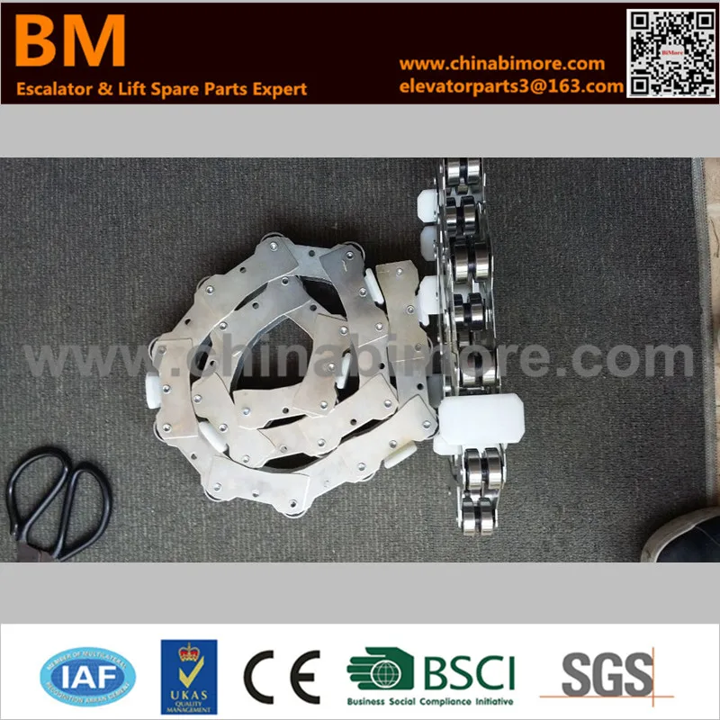 

BIMORE Escalator Newel Chain Fujitec Escalator Rotary Chain 20 Joints 19 pairs of rollers
