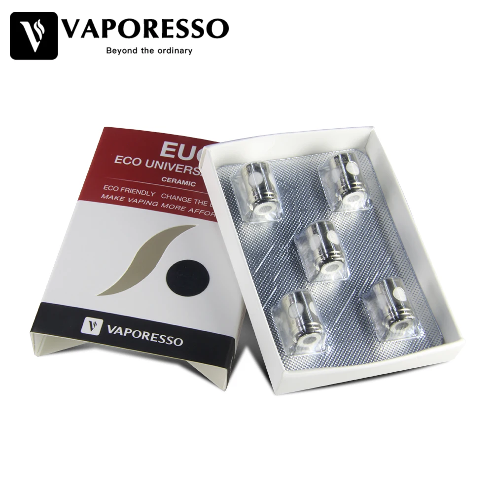 

5pcs/pack Vaporesso EUC Clapton Coil Estoc/Target Pro/ORC/Gemini 0.5ohm Ceramic SS316L Coil 100% Original