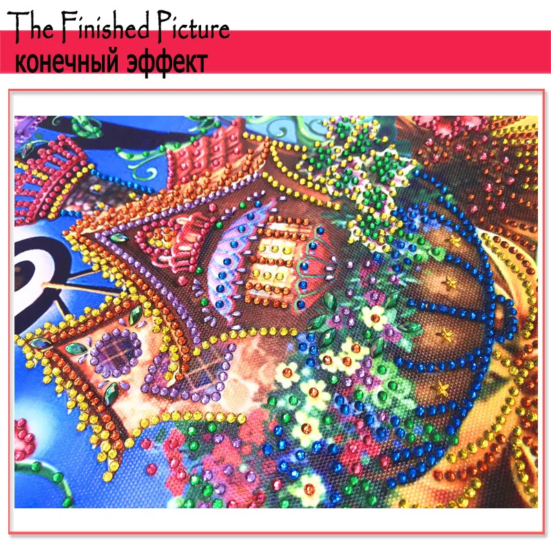 RUBOS DIY Diamond Embroidery House Abstract Art Religion Diamond Painting Mosaic Scenery 5D Big Bead Pearl 3D Crystal Glass Sale (50)