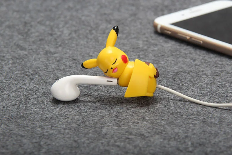 6 шт./компл. животных эльф кабель укус pikachue животных кабель среднего класса против царапин для IPhone Android телефоны Зарядное устройство Мощность синхронизации USB устройство для сматывания шнура питания