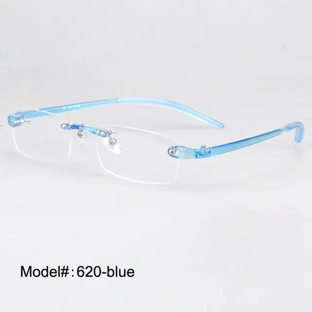 Rimless Plastic Eyeglasses Frame Ultralight For Men Women Hyperopia Spectacle Glasses Optical