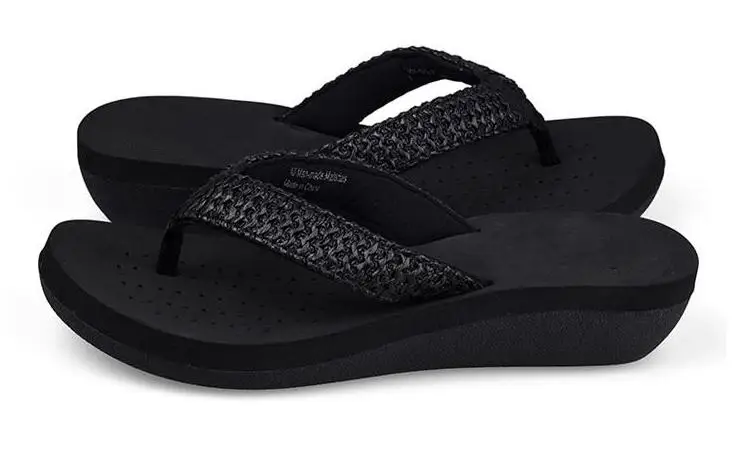 wedge flip flops fashion