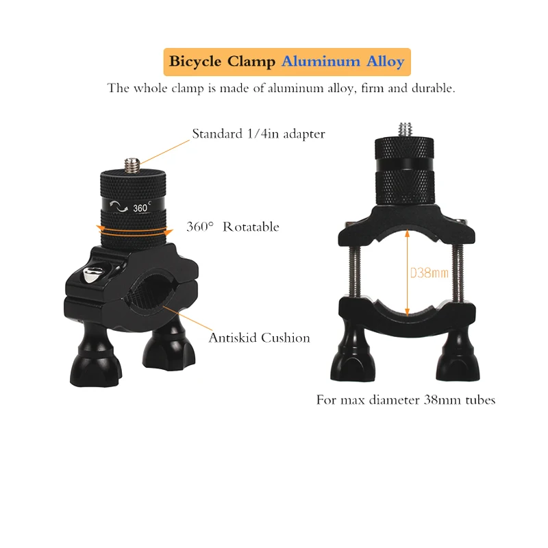 Bicycle Motorcycle Bracket metal Clip Handheld Gimbal Stabilizer Holder Mount for dji osmo pocket camera 1 (3)