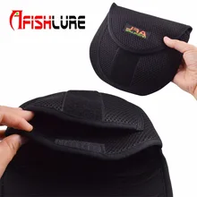 1 шт. 19,5X19,5 см круглая рыбацкая сумка Защитная крышка Литая Катушка рыболовная Катушка Карп Рыболовная черная сумка для наружной рыбалки
