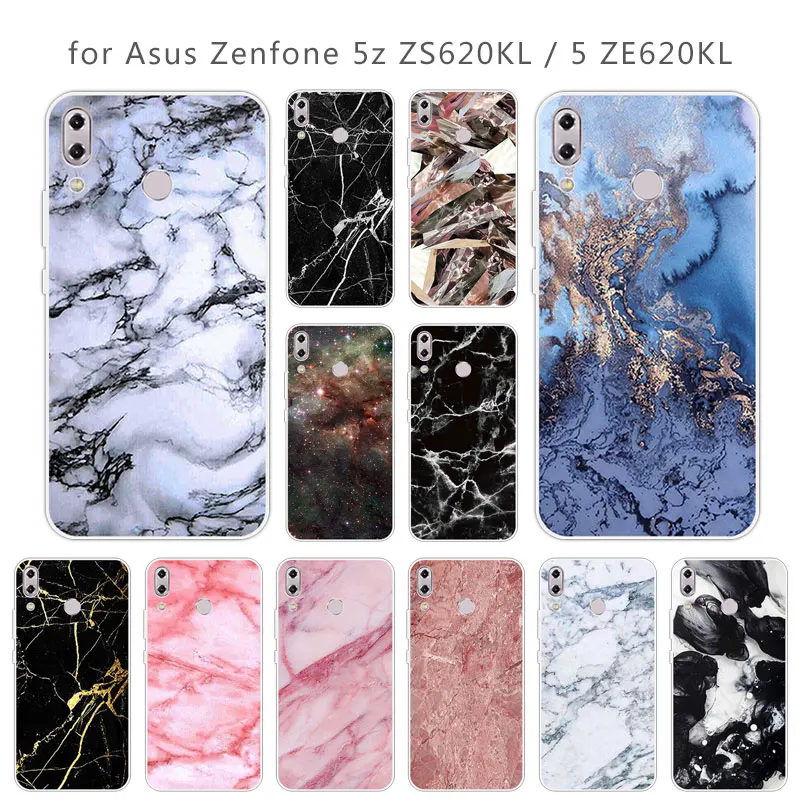

for Asus Zenfone 5z ZS620KL / 5 ZE620KL Clear TPU Printed Back Cover for Asus t ZS620KL ZE620KL Transparen Silcione Phone Case