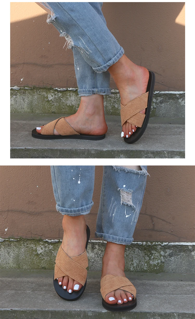 Обувь женские летние тапочки женская обувь на плоской подошве платформа шлепанцы Женская летняя обувь без шнуровки Большие размеры пляжные сланцы